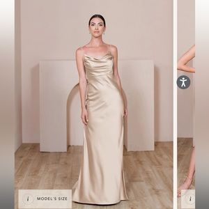 Revelry Satin Bridesmaid Dress
